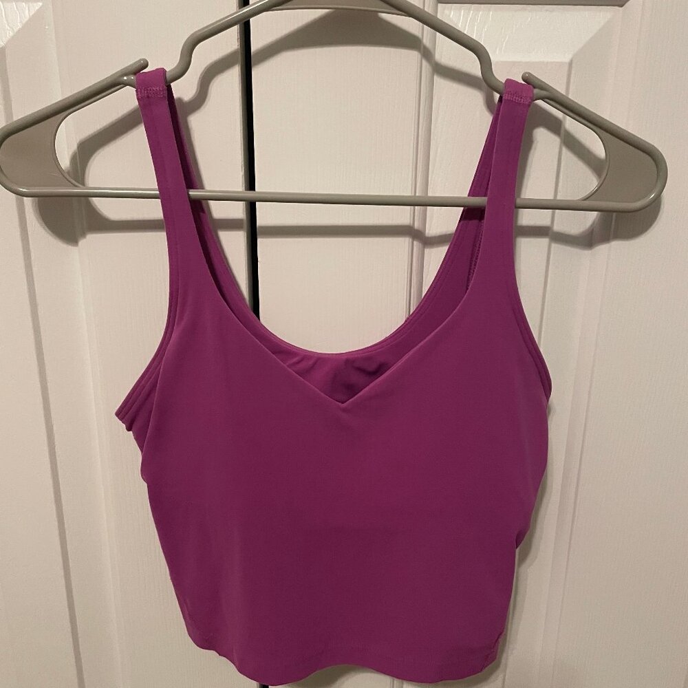 Lululemon Women's Plum Align™ Tank Top Light Support Size 4 (Good)